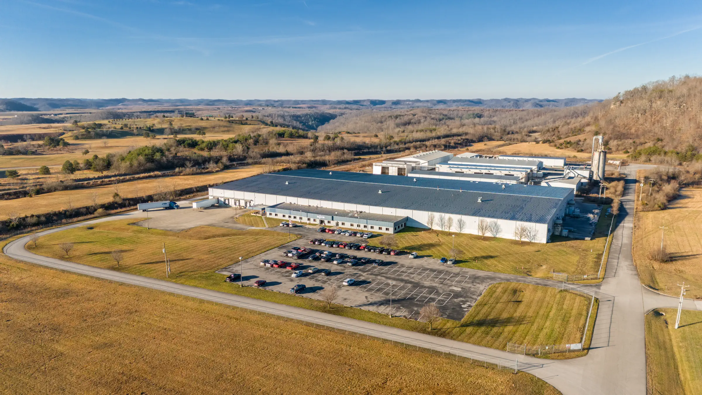 Aerial photo of Dajcor's Kentucky location