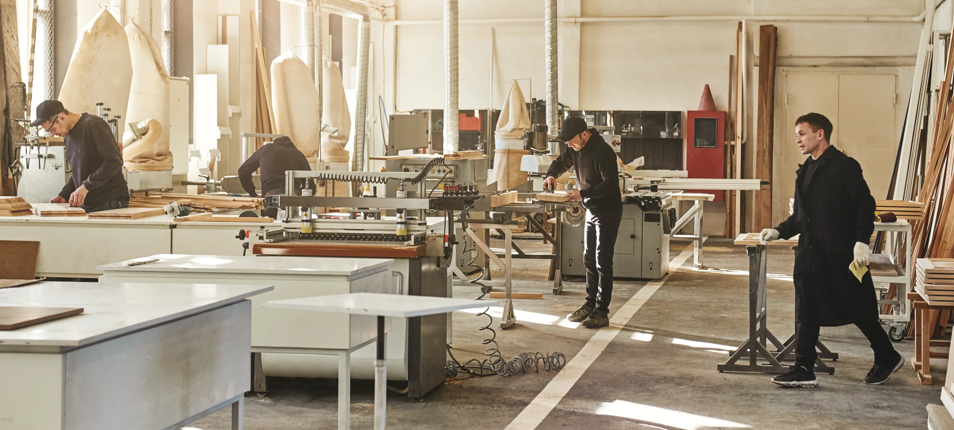 Dajcor team members fabricating aluminum assemblies